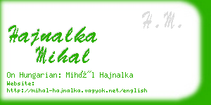 hajnalka mihal business card